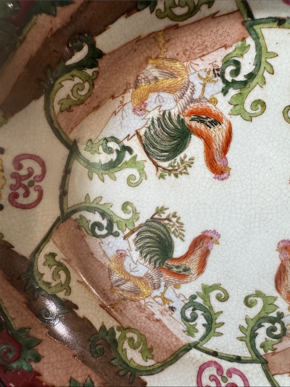 Vintage Chinese Antique Huarong Tang Zhi - Two Handled Serving Tray - Picture 11 of 16